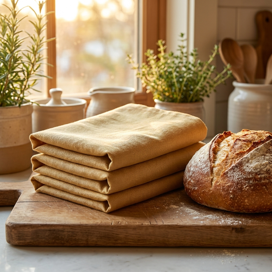 Premium Heritage French Linen & Beeswax Bread Bags